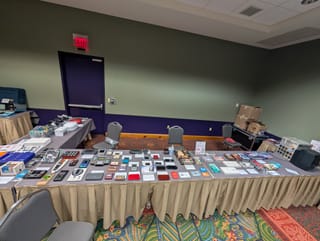 Assortment of handheld gaming systems from different eras